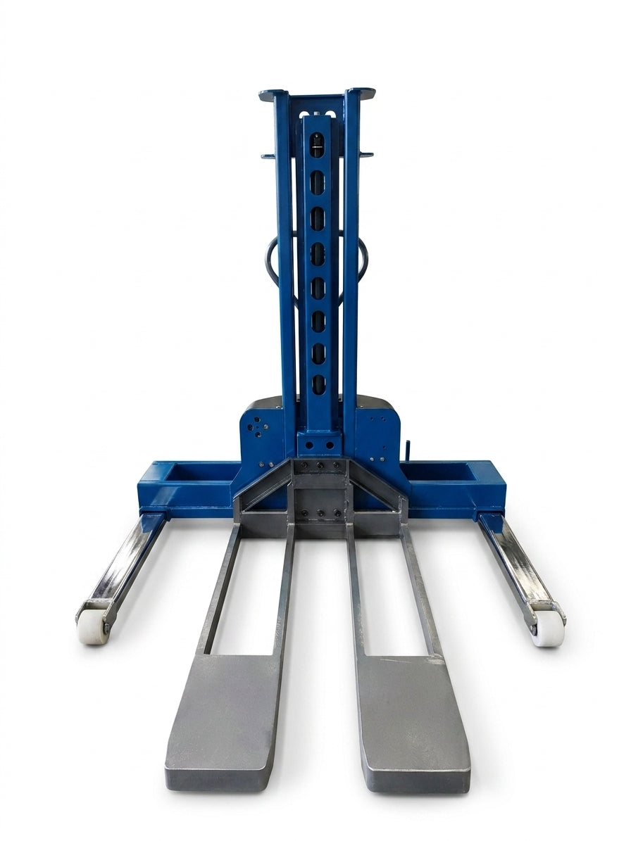 Self-Loading Straddle Stacker (2200 Lbs Capacity)